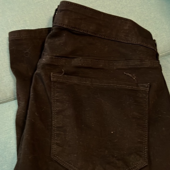 OLD NAVY ROCKSTAR BLAVK JEANS sz 14 short like new - Picture 5 of 5